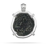 Atocha Coin Silver 4 Prong Bezel